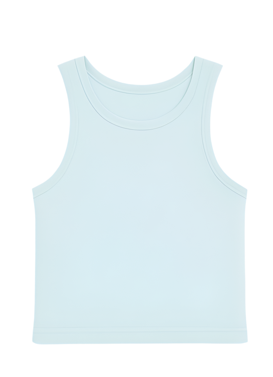 Powder Blue Ledger Racerback Tee