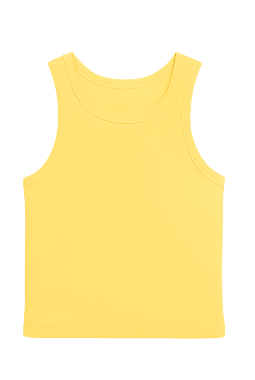 Yellow Cashmere Racerback Tee