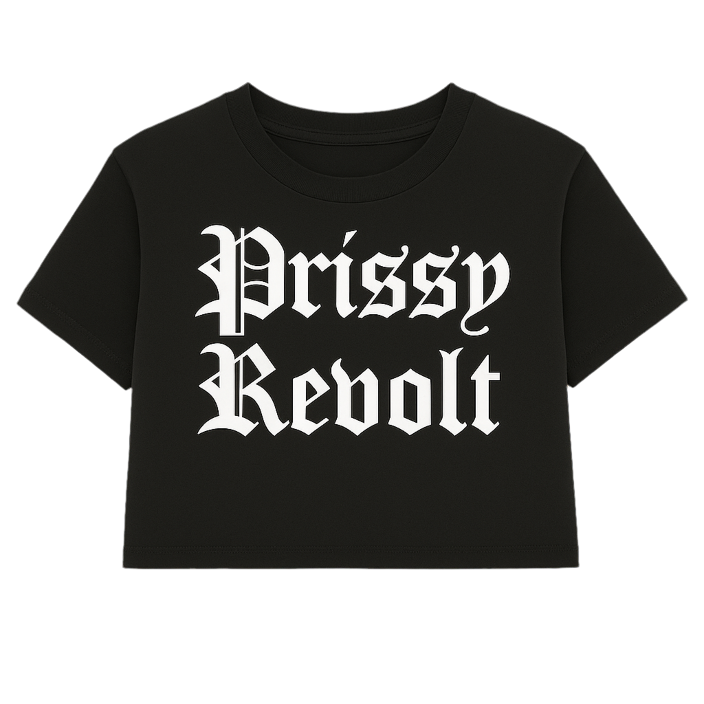 Prissy Revolt Cropped Tee