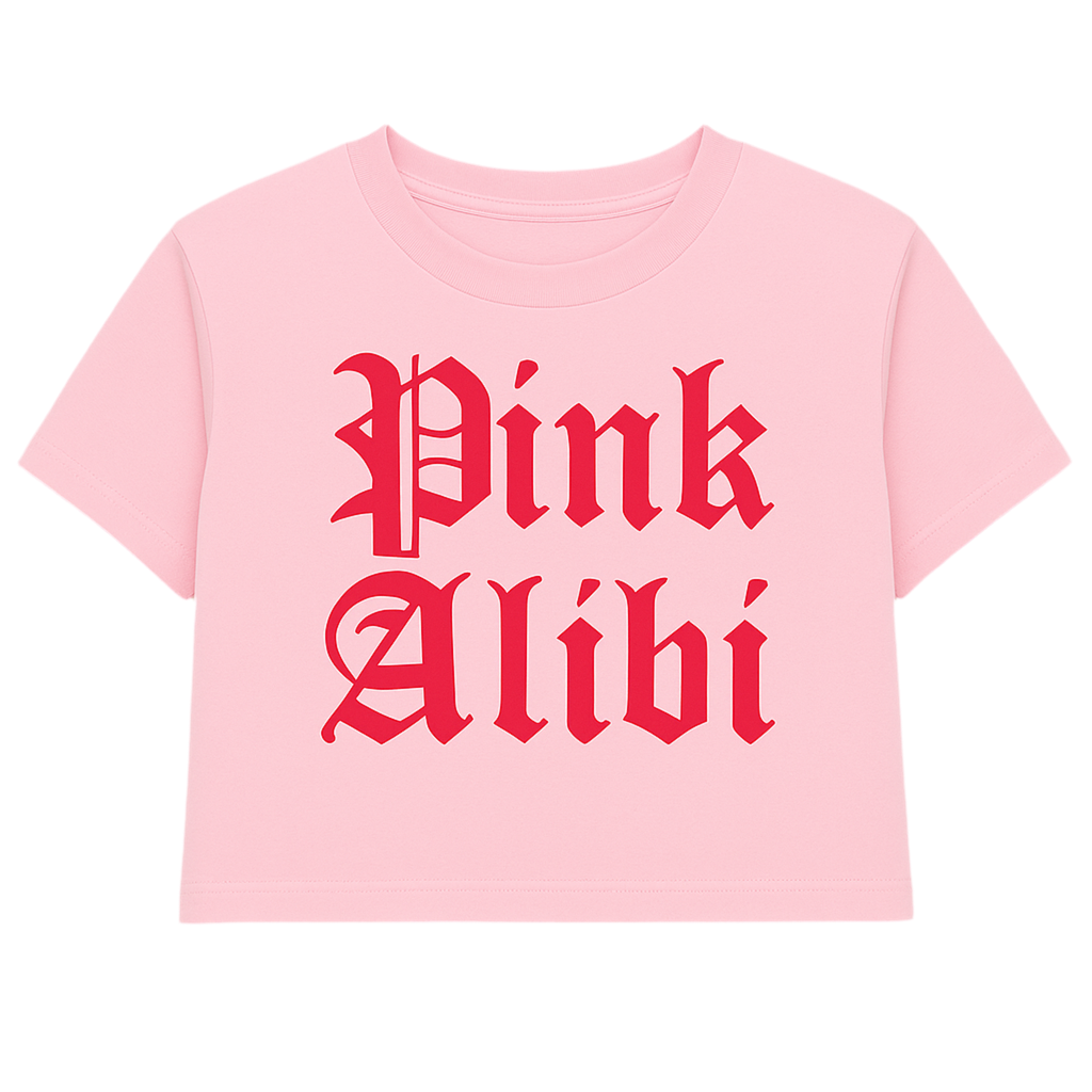 Pink Alibi Cropped Tee